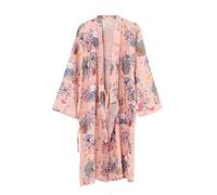 Fancy Pumpkin Peignoir Kimono pour Femmes Pyjama Peignoir Yukata [Lapin Rose pour Prières],L,Rose-Color205