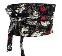 Fancy Pumpkin Tenue de Kimono Japonais Yukata pour Femme, Ceinture Obi Ceinture Harajuku-J2,260x10cm,Color02