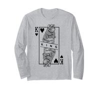 Fancy Rat Lover King of Hearts, Animal de Compagnie Amusant, Rongeur, Pop Art Manche Longue