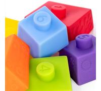 FANCY Tour Cube Gigogne 19cm, Pyramide Bébé avec 6 Cubes à Empiler, Tour Gigogne Empilabe et Сube Bebe 1+ Ans (Cube)