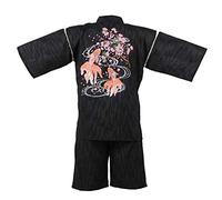 FANCYPUMPKIN Pyjama d'été deux pièces pour homme kimono japonais short à manches courtes tailles XL- J9