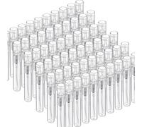 Fandamei - Lot de 60 mini bouteilles avec vaporisateur de 5 ml, mini bouteilles en plastique transparent, mini flacons de parfum rechargeables, petits récipients échantillons, bouteilles de voyage