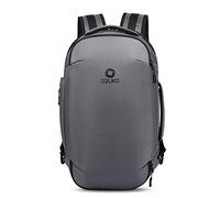 FANDARE 15.6 Pouces Sac à Dos Loisir Sac À Bandoulière Affaires Sac À Main Multifonction Hommes Collège Sac d'école Imperméable Polyester Gris L