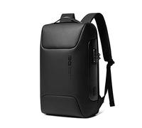 FANDARE Sac à dos anti-vol avec port USB pour homme et femme avec compartiment pour ordinateur portable 15,6 pouces étanche pour affaires Voyage cartable d'école Daypacks, Noir, L