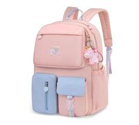 FANDARE 2025 Nouveau Sac à Dos Enfant Sacs Scolaires Filles Garçons Cartables Scolaires Sac d'école Sacs Scolaires pour Étudiant Outdoor Voyage école Daypacks Imperméable Rose Bleu
