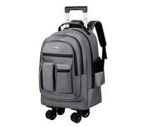 FANDARE 35L Sac à roulettes Ordinateur Homme Mallettes Trolley Business pour 15.6 Pouces Laptop Convertible Trolley Daypack Femme 2-en-1 Sacoche Enseignant Rolling Sacs Voyage Mallette Valise Gris