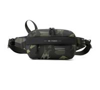 FANDARE 4 en 1 Sac Banane Sac bandoulière pour Homme Sac de Poitrine Sac à Main pour Homme Sacs à Dos porté Travers avec Bande réfléchissante Sacoche pour Cyclisme Voyage Sac d'épaule Camo