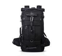 FANDARE Alpiniste Sac à Dos Sacs à Dos 17 Pouces Portable Laptop PC Plein air Voyage Travail Hommes Femme École Randonnée Daypack Multifunction Haute Capacité Imperméable Polyester Noir