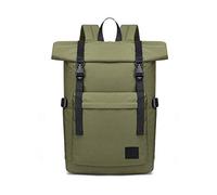 FANDARE Antivol Sac à Dos Roll Top Backpack Adolescent Sac d'école Extensible Sac à Dos Extérieur Imperméable Sac à Dos Décontracté pour Homme Femme Voyage Loisirs Affaire Scolaire Université Vert