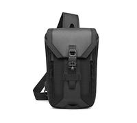 FANDARE Antivol Sac de Poitrine Sling Bag avec USB Homme Sacoche Grande Capacité Sac d'Epaule Garçon Sacoche de Ceinture Sac Bandoulière pour École Voyage Randonnée Cyclisme Jogging Polyester Noir