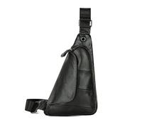 FANDARE Antivol Sac Poitrine Homme Sac Bandoulière des Sports Cuir Sacoche Sac Bandouliere Femmes Sac d'Epaule Sacoche Sacs a Dos Porté pour Voyage Sports épaule Travers Cyclisme Moto Sling Bag Noir