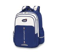 FANDARE Cartable École Primaire Fille Garçon Sac à Dos Léger & Imperméable Multipoches avec Bretelles Respirantes Multi-Compartiments Bleu Foncé