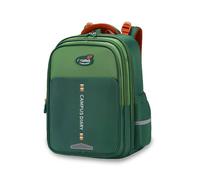 FANDARE Cartable École Primaire Fille Garçon Sac à Dos Léger & Imperméable Multipoches avec Bretelles Respirantes Multi-Compartiments Vert