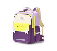 FANDARE Cartable Primaire Léger Anti-Douleur - Sac à Dos École Ergonomique avec Gilet de Répartition des Poids et Ceinture Lombaire Imperméable Grande Capacité Multi-Poches Violet