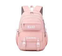 FANDARE Cartable Scolaire Sac à Dos Loisir pour Filles et Garçons, Sac à Livres d'Élèves du Primaire et du Secondaire, Sac d'Épaule Université Rose