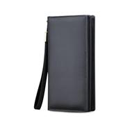 FANDARE Classique Portefeuille à Deux Volets Portefeuille Homme Cuir Véritable Porte-Monnaie Pochette Pochette à Monnaie Carte de Crédit Porte Monnaie avec 7 emplacements de Cartes Wallet Purse Noir