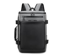 FANDARE Convertible Sac à Dos Voyage Cabine Avion Bagage à Main Sac fourre-Tout en Cuir 3 Voies Sac à bandoulière pour Homme Sac à Dos Ordinateur Portable Sac à Dos de Voyage Sac à Main Gris