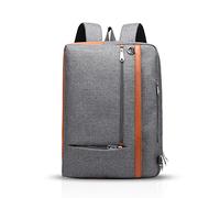 FANDARE Décontractée 3 en 1 Sac à Bandoulière 15.6 PoucesPortables Sac à Dos Entreprise Sac Voyage Sac École Sac Étudiant Sac à Dos De Plein Air Imperméable Homme Femme Polyester Gris