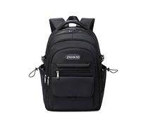 FANDARE Décontractée Sac à Dos Sac Scolaire Collège Cartables Fille Garçons Sac d'école pour 15.6 Pouce Laptop Casual Daypacks pour Université Outdoor Voyage Travail Imperméable Polyester Noir