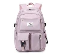FANDARE Décontractée Sac à Dos Scolaire College Cartables Fille Garçons Sac d'école pour 15.6 Pouce Laptop Casual Daypacks pour Scolaire Voyage Travail Imperméable PolyesterViolet