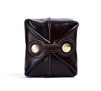FANDARE Élégant Porte-Monnaie Cuir Mini Portefeuille Femme Porte de Billets Coin Purse pour Voyage Fête Entreprise Marron Foncé