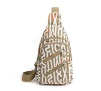 FANDARE Élégante Sac à Poitrine Femme Bandoulière Sacoche Dame Sacs traversants Sacs à Dos porté Travers avec Trou pour écouteurs Sac porté épaule Voyage Sac Messager Outdoor Urbain Sac de Sport