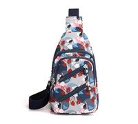 FANDARE Élégante Sac à Poitrine Femme Bandoulière Sacoche Dame Sacs traversants Sacs à Dos porté Travers avec Trou pour écouteurs Sac porté épaule Voyage Sac Messager Outdoor Urbain Sac de Sport
