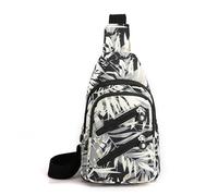 FANDARE Élégante Sac à poitrine Femme Bandoulière Sacoche Dame Sacs traversants Sacs à dos porté travers avec trou pour écouteurs Sac porté épaule Voyage Sac messager Outdoor urbain Sac de sport