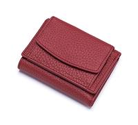 FANDARE Femme Portefeuille Cuir RFID Porte-Cartes de crédit Filles Porte-Monnaie Multi Cartes Pochette Vin Rouge