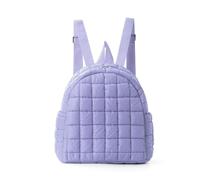 FANDARE Femme Sac à Dos fourre-tout Matelassé Chic bouffant Sacs portés dos Mini Feminin Main Portés Cartable Portés Scolaire Fille pour Voyages, Travail, Shopping, L'école, Université Violet