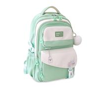 FANDARE Femme Sacs à Dos Loisir Cartable Filles Sac a Dos College Color-Blocking Sac À Dos Voyage Sac Ecole Sac a Dos ordi Portable Sac de Weekend Sac Voyage Cartables Scolaires Sac a Dos Vert