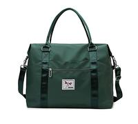 FANDARE Femme Sacs de Voyage Sacs de Sport Cabas de Fitness Sacs de Sport Grand Format Sac à bandoulière Sac à Main Sac à Dos Grande Taille Sac Week-End Voyage Léger Sacs polochons Vert
