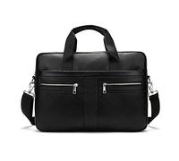 FANDARE Homme Mallette Laptop Sacs bandoulière Sacs Business Homme Cuir Sac à Main Imperméable Sac de Messager Crossbody Bag Noir