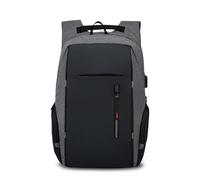FANDARE Homme Sac à Dos Ordinateur Portable avec USB Femme Sac à Dos Cabine Ryanair Sac a Dos Voyage Avion Homme Sac à Main avec Bande réfléchissante Sac à Dos de Voyage Cartable Gris