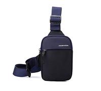 FANDARE Homme Sac Poitrine Sacoche Sac Bandouliere Sac d'Epaule Sacoche Sacs a Dos Porté pour Voyage Sports épaule Travers Camping Scolaire Cyclisme Moto Sling Bag Imperméable Nylon Bleu