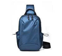 FANDARE Homme Sacs à Dos porté Travers Sac à Poitrine bandoulière croisé PU Cuir imperméable porté épaule Voyage Messager Outdoor Garçon à Une Sangle Urbain de Sport Sling Bag Bleu