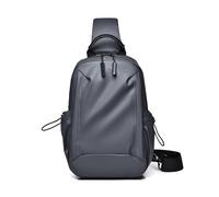 FANDARE Homme Sacs à Dos porté Travers Sac à Poitrine bandoulière croisé PU Cuir imperméable porté épaule Voyage Messager Outdoor Garçon à Une Sangle Urbain de Sport Sling Bag Gris