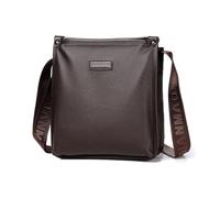 FANDARE Homme Sacs bandoulière Cuir PU Sac Messager bandoulière porté épaule Crossbody Bag Léger élégant Cartable Porte-Documents Business Main Entreprise Voyage Attaché-Case Pochette Marron