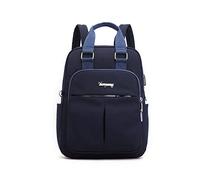 FANDARE Laptop Sac À Dos Sacs Scolaires Cartables avec USB Adolescent Sac d'école Loisir Filles Sacs de Voyage Daypacks Femmes pour Outdoor Campus Randonnée Décontracté Imperméable Nylon Bleu Foncé