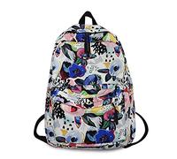 FANDARE Loisir Sac À Dos Collège Sacs Scolaires Cartables Adolescent Sac d'école Garçons Filles Casual Daypacks Sac Ecole pour Homme Femme Outdoor Voyage Campus Université Étanche Polyester Fleurs