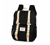 FANDARE Loisir Sac À Dos Collège Sacs Scolaires Cartables Adolescent Sac d'école Garçons Filles Casual Daypacks Sac Ecole pour Outdoor Voyage Campus Université Noir