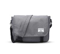 FANDARE Messenger Bag Sac Bandoulière Laptop Briefcase Sacs Portés épaule Sac de Sport Travail Ecole Cartable Polyester Gris