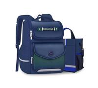 FANDARE Mignon Sacs à Dos pour Enfants avec Sac bandoulière Sac a Dos Loisir d'école d'écolier Junior Cartable réfléchissant Fille Scolaire Primaire Ecole Daypacks pour Les 3-6 Classes Vert