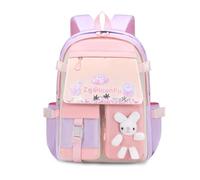 FANDARE Mignonne Sac à Dos Enfant Sac à Dos Loisir Cartables pour Collège Filles Garçons Sacs à Dos Loisir Adolescents Scolaires Sacs d'école Sacs portés Dos Sacs Voyage Sacs ScolairesViolet