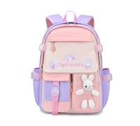 FANDARE Mignonne Sac à Dos Enfant Sac à Dos Loisir Cartables pour Collège Filles Garçons Sacs à Dos Loisir Adolescents Scolaires Sacs d'école Sacs portés Dos Sacs Voyage Sacs Scolaires Violet A