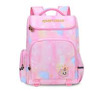 FANDARE Mignonne Sac à Dos pour Enfant Sacs Scolaires Filles Garçons Cartables Scolaires Sac d'école Sacs Scolaires pour Fille Fils Outdoor Voyage école Daypacks Imperméable Polyester Rose