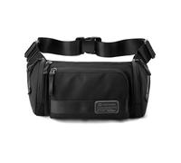 FANDARE Mode Sac à bandoulière pour Homme Sac de Ceinture Sac Poitrine Homme Besace Sacs à Dos porté Travers Sling Bag Sacoche pour Cyclisme Sport Voyage Sac d'épaule Sac Banane Nylon Noir