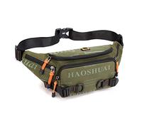 FANDARE Mode Sac de Ceinture Sac Poitrine Homme Sling Bag Femme Sac bandoulière Homme Sacoche Homme Petite Sacoche Homme pour Cyclisme Sport Voyage Sac d'épaule Sac Banane Vert armée