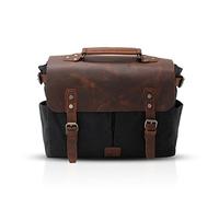 FANDARE New Sac à Bandoulière Ordinateur Portable 14 Pouces Hommes Commerce Voyage Multifonctionnel Porte-Documents Crossbody Bag Respirant Toile
