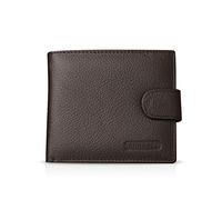 FANDARE Nouveau Portefeuille Homme Court Porte Monnaie Cuir veritable Portefeuille avec Poche à Monnaie, Fentes pour Carte de crédit, ID Poche, pour Voyage, fête, Mariage, Affaires Marron